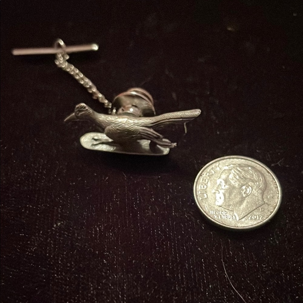 Silver Bird Tie Tack